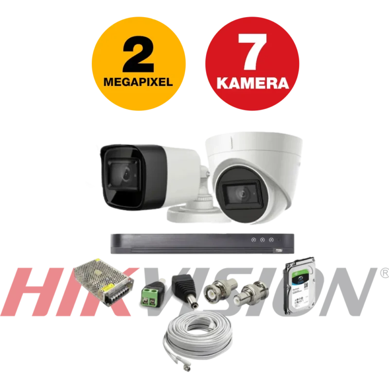 7 Kamera, HikVision 2MP