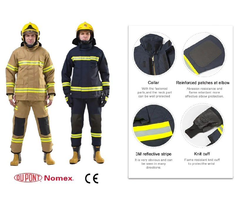 Pakaian Pemadam Nomex IIIA Standard Eropa CE EN469