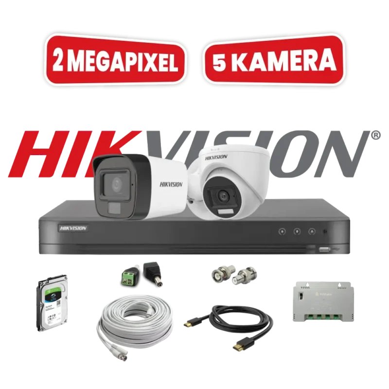 5 Kamera, HikVision 2MP
