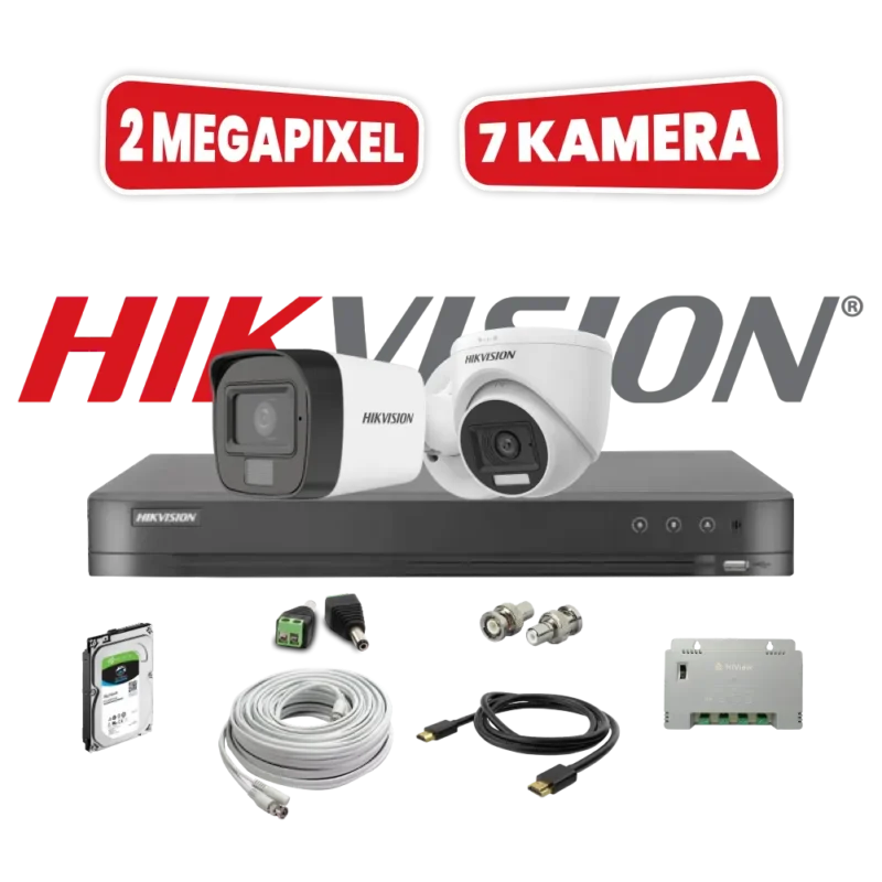 7 Kamera, HikVision 2MP